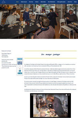 Site Web du restaurant l'Architecte.
